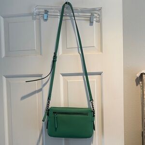 Green Leather Crossbody Bag